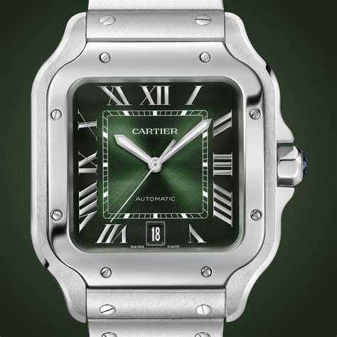 cartier santos green dial 2023.